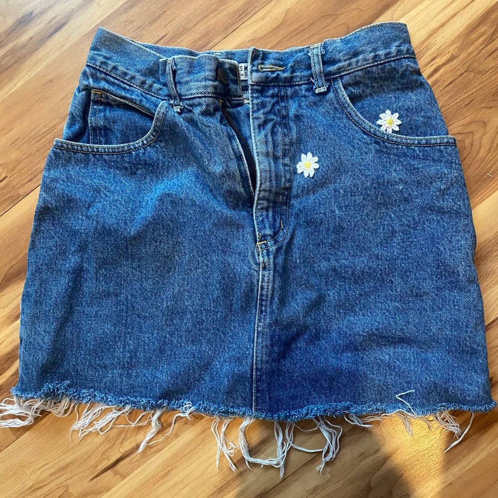 Vintage GUESS denim mini skirt